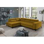 Ecksofa von exxpo - sofa fashion, in der Farbe Gelb, aus Samtvelours, andere Perspektive, Vorschaubild