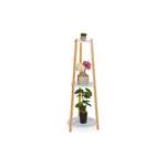 Blumenständer von RELAXDAYS, in der Farbe Weiss, aus Bambus, andere Perspektive, Vorschaubild