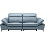 2/3-Sitzer Sofa von Celina Home, in der Farbe Blau, aus Leder, andere Perspektive, Vorschaubild