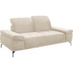 2/3-Sitzer Sofa von PLACES OF STYLE, in der Farbe Beige, aus Flausch, andere Perspektive, Vorschaubild