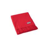 Bettuberwurf von Ritter Decken, in der Farbe Rot, aus Schurwolle, andere Perspektive, Vorschaubild