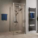 Dusch von Breuer, in der Farbe Silber, aus Sicherheitsglas, andere Perspektive, Vorschaubild