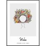 Floral Crown der Marke My Fam Poster I Individuelle Familienposter