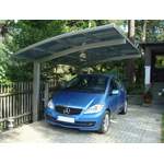 Carport von Ximax, in der Farbe Gold, aus Aluminium, andere Perspektive, Vorschaubild