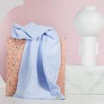 Handtuch-Set von Kushel, in der Farbe Blau, aus Baumwolle, andere Perspektive, Vorschaubild