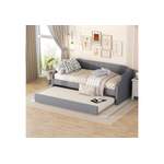 Boxspringbett von OKWISH, in der Farbe Grau, aus Polyester, andere Perspektive, Vorschaubild