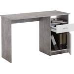Schreibtisch von FMD, in der Farbe Grau, aus Holzwerkstoff, andere Perspektive, Vorschaubild