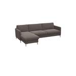 Ecksofa von FLEXLUX, in der Farbe Braun, andere Perspektive, Vorschaubild