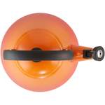 Wasserkessel von Le Creuset, in der Farbe Orange, aus Stahl, andere Perspektive, Vorschaubild