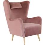 Loungesessel von home affaire, in der Farbe Rosa, aus Massivholz, andere Perspektive, Vorschaubild