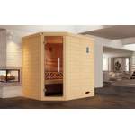 Sauna-Kabine von Weka, in der Farbe Braun, aus Sicherheitsglas, andere Perspektive, Vorschaubild