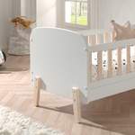 Babybett von 4Home, in der Farbe Weiss, aus Massivholz, andere Perspektive, Vorschaubild