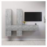 TV-Wand von vidaXL, in der Farbe Grau, aus Holzwerkstoff, andere Perspektive, Vorschaubild