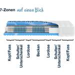 Taschenfederkern Matratze von Hn8 Schlafsysteme, in der Farbe Weiss, aus Viskose, andere Perspektive, Vorschaubild