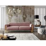 2/3-Sitzer Sofa von Fun Möbel, in der Farbe Rosa, aus Polyurethan, andere Perspektive, Vorschaubild