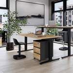 Schreibtisch von Germania, in der Farbe Schwarz, aus Holzwerkstoff, Vorschaubild