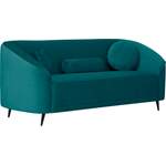 2/3-Sitzer Sofa von Leonique, in der Farbe Blau, aus Bouclé, andere Perspektive, Vorschaubild