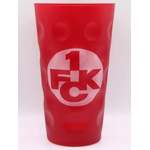 Glas von 1.FC Kaiserslautern, in der Farbe Rot, andere Perspektive, Vorschaubild