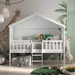 Kinderbett von 4Home, in der Farbe Weiss, aus Massivholz, andere Perspektive, Vorschaubild