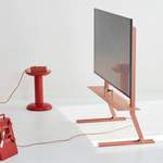 TV-Ständer, von Pedestal, in der Farbe Rosa, aus Stahl, andere Perspektive, Vorschaubild