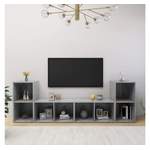 TV-Schrank von vidaXL, in der Farbe Grau, aus Holzwerkstoff, andere Perspektive, Vorschaubild