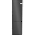 Kühl-Gefrierkombi von Bosch, in der Farbe Schwarz, aus Sicherheitsglas, andere Perspektive, Vorschaubild