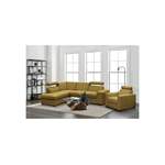 Sofagarnitur von Beautysofa, in der Farbe Gelb, aus Stoff, andere Perspektive, Vorschaubild