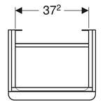 Waschbeckenunterschrank von Geberit, aus Spanplatte, andere Perspektive, Vorschaubild