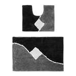 Badgarnituren-Set von RELAXDAYS, in der Farbe Grau, aus Polyester, Vorschaubild