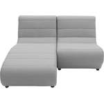 Ecksofa von Domo Collection, in der Farbe Silber, aus Flachgewebe, Vorschaubild