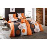 Bettwäsche-Garnitur von My Home, in der Farbe Orange, aus Polyester, andere Perspektive, Vorschaubild