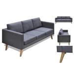 2/3-Sitzer Sofa von VIDAXL, in der Farbe Grau, aus Stoff, andere Perspektive, Vorschaubild