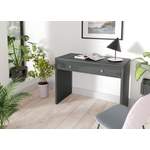 Schreibtisch von Helvetia, in der Farbe Grau, aus Holzwerkstoff, andere Perspektive, Vorschaubild