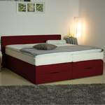 Boxspringbett von PAARA, in der Farbe Rot, aus Federn, andere Perspektive, Vorschaubild