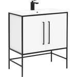 Waschbeckenunterschrank von Schildmeyer, in der Farbe Weiss, aus Holzwerkstoff, andere Perspektive, Vorschaubild