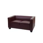 2/3-Sitzer Sofa von MCW, in der Farbe Braun, aus Kunstleder, andere Perspektive, Vorschaubild