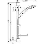 hansgrohe Stangenbrause-Set der Marke Hans Grohe