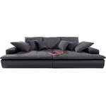 Bigsofa von Mr. Couch, in der Farbe Schwarz, aus Kunstleder, andere Perspektive, Vorschaubild