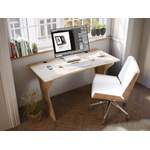 Schreibtisch von FORTE, in der Farbe Braun, aus Holzwerkstoff, andere Perspektive, Vorschaubild