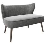 2/3-Sitzer Sofa von Playboy, in der Farbe Grau, aus Textil, andere Perspektive, Vorschaubild