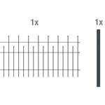 Metallzaun Anbau-Set der Marke -