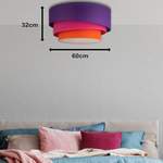 Deckenlampe von Euluna, in der Farbe Lila, aus Metall, andere Perspektive, Vorschaubild
