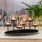 Kerzenständer von Hi, in der Farbe Schwarz, aus Metall, andere Perspektive, Vorschaubild