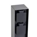 Steckdose von PRIOS, in der Farbe Schwarz, aus Kunststoff, andere Perspektive, Vorschaubild