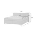 Boxspringbett von Switch, in der Farbe Grau, andere Perspektive, Vorschaubild