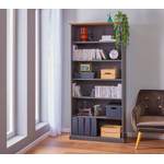 Bücherregal von Interlink, in der Farbe Grau, aus Massivholz, andere Perspektive, Vorschaubild