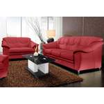Sofagarnitur von sit&more, in der Farbe Rot, aus Holzwerkstoff, andere Perspektive, Vorschaubild