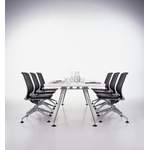Konferenztisch von Vitra, in der Farbe Weiss, aus Pulverbeschichtet, andere Perspektive, Vorschaubild