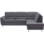 Ecksofa von CALIZZA INTERIORS, in der Farbe Schwarz, aus Microfaser, andere Perspektive, Vorschaubild