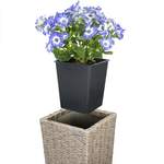 Pflanzenkübel von Casaria®, in der Farbe Beige, aus Stahl, andere Perspektive, Vorschaubild